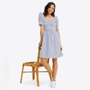 Draper James 3x Striped Blue and White Dress